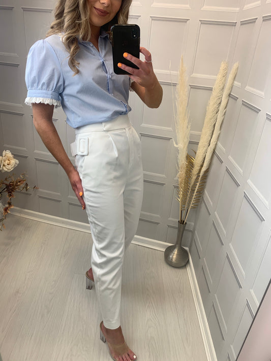Setre High White Trousers